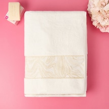 Soft Simli Banyo Havlusu - Beyaz - 90x150 Cm Renkli