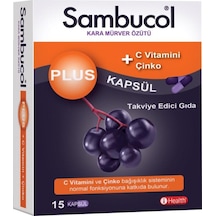 Sambucol Plus Kara Mürver Özütü 15 Kapsül