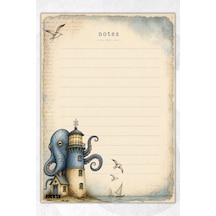 A5 Bloknot Çizgili Defter - 50 Yaprak - Memopad - Notepad - Not Defteri - Not Kağıdı - 3816 Çok Renkli