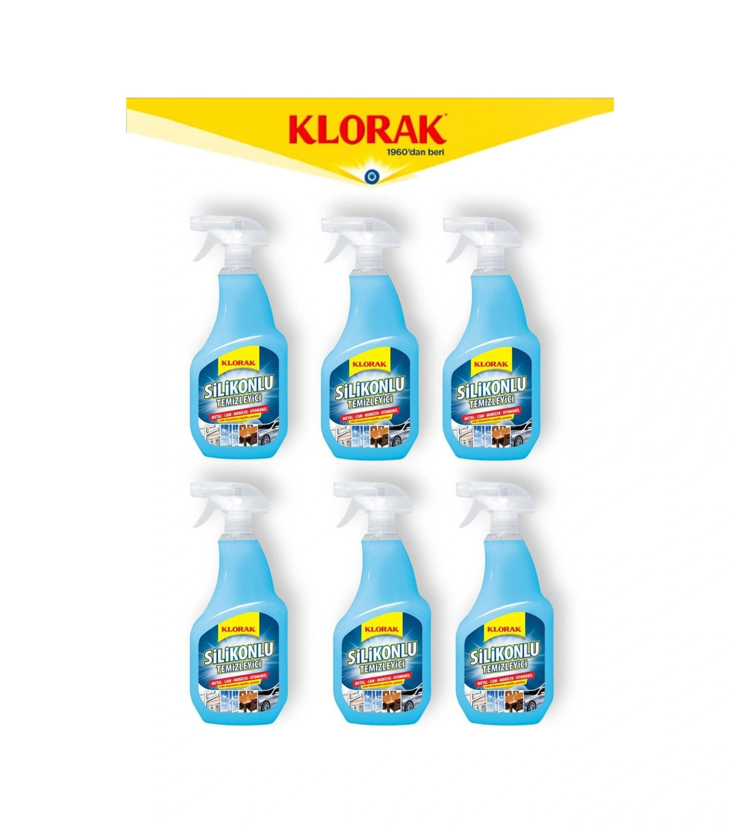 Silikonlu Temizleyici 800 Ml 6 Adet 6'lı