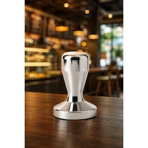 51 Mm Komple Çelik Espresso Makinesi Tamperi Barista Ekipmanı Mt137x Gümüş