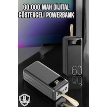 Mey İthalat Powerbank 60.000 Mah Hızlı Şarj 4 Çıkışlı Uzun Şarj Süreli Dijital Göstergeli Çok Renkli 07150832