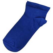 Demfashion Unisex Mavi Renkli Kısa Çorap