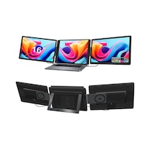 Ultrax 16" İkili Taşınabilir Monitör Çoklu Ekran 1200p Fhd Ips Notebook Monitör