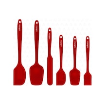 Vallettaa Drongo 6'lı Spatula Seti - Kırmızı Çok Renkli