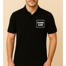 Bk Gift Kişiye Özel Logolu Siyah Polo Yaka Tişört-1, Firma T-shirt, Logolu T-shirt, Sevgiliye Hediye, Kobitmeyencom34028 Bk Gift