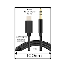 Xiaomi Mi 12t Pro Xiaomi Mi 12 Mi 12t Mi 12 Lite Aux Kablo Type C Aux Kablo Dac Çipli Tak Çalıştır