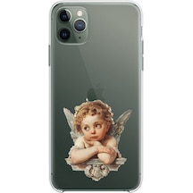 İphone 11 Pro Max Uyumlu Cupid's Dream Eros Un Rüyası Baskılı Silikon Kılıf Renkli