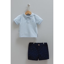 Caramell Polo Summer Collection Erkek Açık Mavi Polo Tişört V 001
