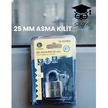 25 Cmm Asma Kilit Dolap Kilidi Paslanmaz Darbeye Dayanıklı Çok Renkli