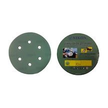 Nikon 52052 Kırılmaz Yeşil Cırt Zımpara 150x280 Kum 6 Delikli