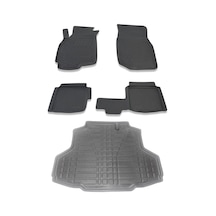 Mitsubishi Lancer 2003-2008 Havuzlu Paspas Ve Bagaj Havuzu Seti B Siyah