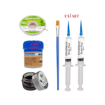 Mechanic Krem Lehim 183 C 42gr Havya Uc Temizleyici Flux Lehim Toplama Cp-1515 Lehim Emme Teli Fırça Seti05