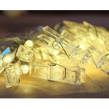 Aeron Mandallı Led Işık Zinciri - 20 Adet Led Işık