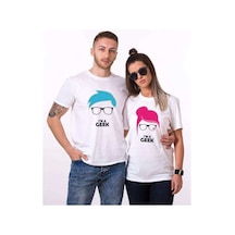 Tshirthane I'M A Geek Sevgili Kombinleri Tshirt Kombini Beyaz