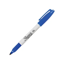 Sharpie Fine Permanent Markör, Yuvarlak Uç, Mavi Genel