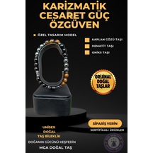 Kaplan Gözü Taşı Bileklik Kaplan Gözü Taşı Hematit Taşı Oniks Taşı Bileklik Karışık Renkli Karışık Renkli