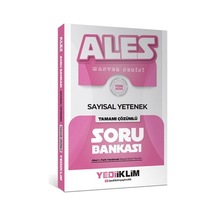 Yediiklim 2027 Ales Sayısal Yetenek Tamamı Çözümlü Soru Bankası Yediiklim Yayınları