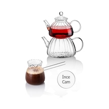 Ateşe Dayanıklı Borasilikat Cam Çaydanlık ve Cam Cezve Cam