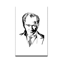 Atatürk Kara Kalem Portre 200X300CM Raşel Dijital Baskı Bayrak