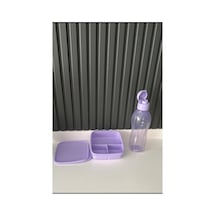 Eco Şişe 750 Ml Ve 550 Ml Bölmeli Beslenme Lila