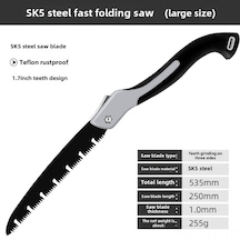 Yuntech01 Ev, Bahçe Ve Dış Mekan İçin El Testere - Hızlı Kesim, Katlanabilir Tasarım, Çok Amaçlı Kullanım Büyük Boy