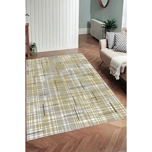 Eliana Home Dijital Baskı Yıkanabilir Kaymaz Taban Salon Halısı Ve Yolluk Rv041-fnl305 Sarı
