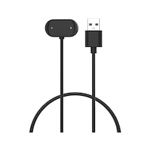 Amazfit T-rex 2 İçin Manyetik Usb Şarj Kablosu Siyah T-rex 2 İle Uyumlu Şarj Kablosu - Siyah Çok Renkli