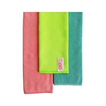 Microlüks Mikrofiber 3'lü Temizlik Bezi 2 Havlu + 1 Hamarat Bez 30cm X 34cm Belirtilmemiş