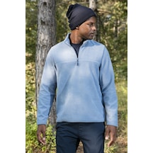 Buratti Slim Fit Yarım Fermuarlı Yumuşak Dokulu Şardonlu Kışlık Erkek Polar 59060011 Koyu Mavi