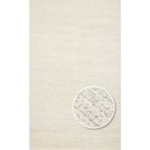 Eko Halı Jade Jd 07 Light Beige Naturel Kazak Örgü Desenli El Dokuma Örgü Halı Bej
