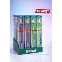 Banat Compact Kutulu Diş Fırçası 12 Adet Orta Sert Standlı Ekonomik Paket