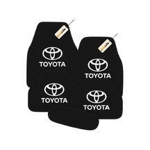 Toyota Logolu Siyah Oto Halı Paspas Seti 5 Parça Araca Özel Şık Ve Dayanıklı Zemin Koruma