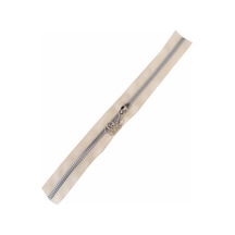 Angel Çanta Aksesuar Başlıklı Fermuar 30 Cm Gümüş Metal Krem