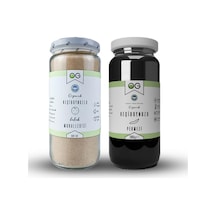 Organik Keçiboynuzlu Bebek Muhallebisi Karışımı 320 Gr Ve Organik Keçiboynuzu Pekmezi 300 Gr Seti