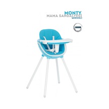 Monty Mama Sandalyesi 3 Kademeli Tabla Kaymaz Tabanlı Geniş Oturma Alanlı 6ay-9yaş Minderli