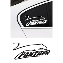 Panther Sticker, Oto Sticker, Motor Sticker, Kelebek Cam Sticker 15x7 Cm