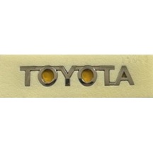 Toyota Uyumlu Toyota 2 11.5 Cm Krom Yazı