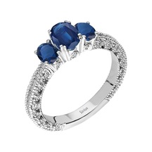 Sirius Pırlanta Ve Oval Safir Taşlı Yüzük 0807R0087