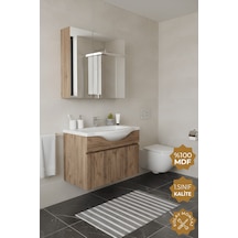 Teta Home Kahire 80 Cm Mdf Banyo Dolabı Seti Atlantik Çam