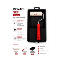 Ehobici 2 Parça Boyacı Seti Saten Rulo Parmak Rulo