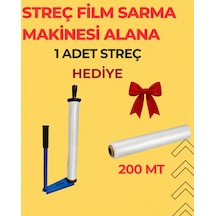 Glc Palet Streç Film Sarma Aparatı + Streç Film Hediyeli Oval Mavi