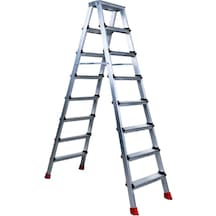 8+8 Çift Çıkışlı Premium Alüminyum Merdiven 50x20 Çok Amaçlı/pratik/kolay 174cm