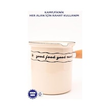 Mood Emaye Ahşap Saplı Cezve 500ml-6 Kişilik Aeropress