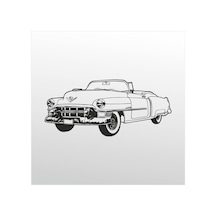 Folyo Sticker Klasik Araba Adkpquy697 40cm Uzunluk Siyah