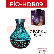 Çiçek Vazo Hava Nemlendirici Aromaterapi Difüzör Buhar Cihazı Ultra Sessiz 7 Işıklı-124985