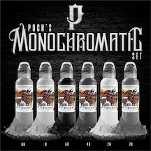 Poch Monochromatic Ink Set - World Famous Ink Dövme Boyası Seti - 1oz/30ml