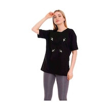 Kadın Oversize Taş Işlemeli Tshirt (534816463)
