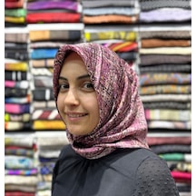 AKER % 100 Saf İpek Sura Eşar - Sonbahar - Kış 9074701 Pudra - 341