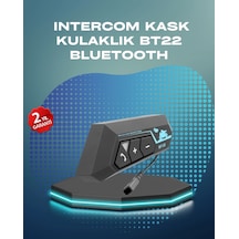 Buğz Bt22 Kask Bluetooth Kulaklık Su Geçirmez Motosiklet İletişim Sistemi